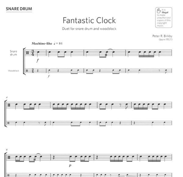 ABRSM Percussion Exam Pieces & Studies - Grade 2 Book