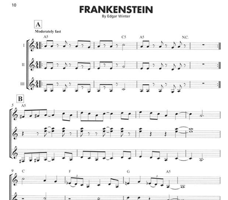 Essential Elements Rock Instrumentals - Guitar Ensemble Book