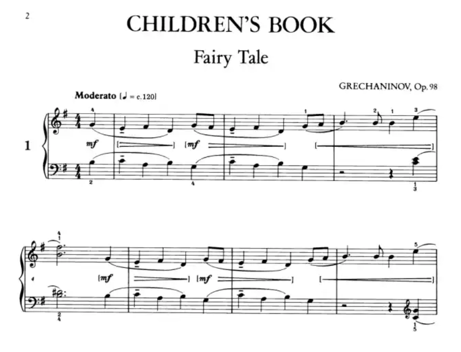 ABRSM Grechaninoff - Childrens Album Op 98 Piano Book