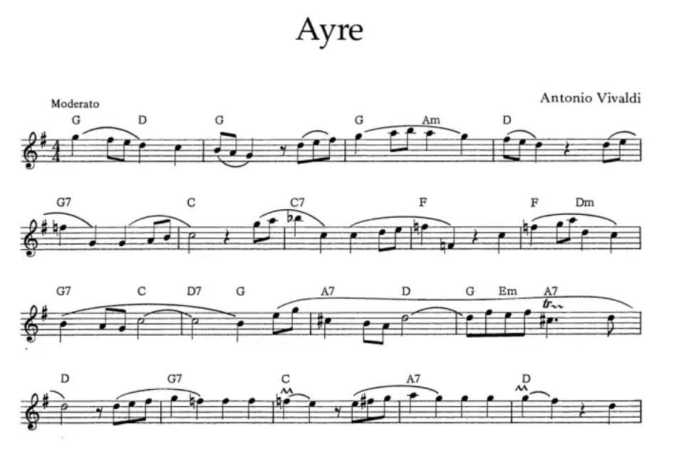 Baroque & Folk Tunes For Recorder Book