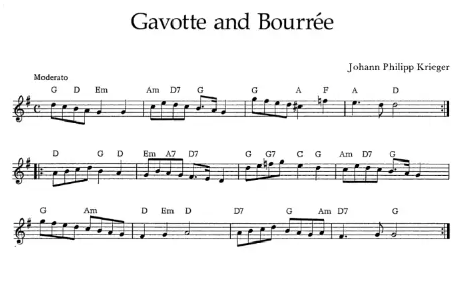 Baroque & Folk Tunes For Recorder Book