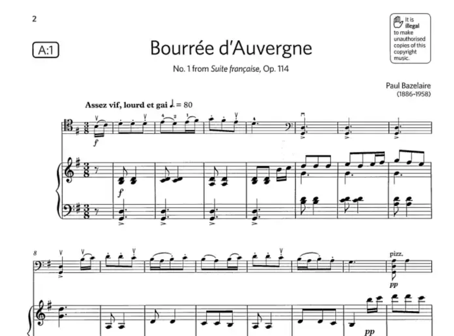 ABRSM - Cello Exam Pieces Grade 5 Cello/Piano (2024)