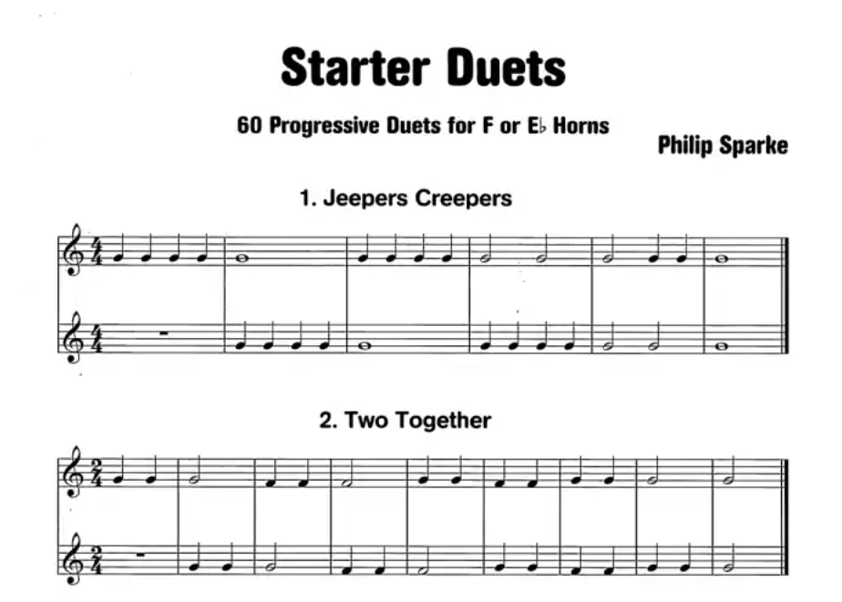 Starter Duets - 60 Progressive Duets Horns Book
