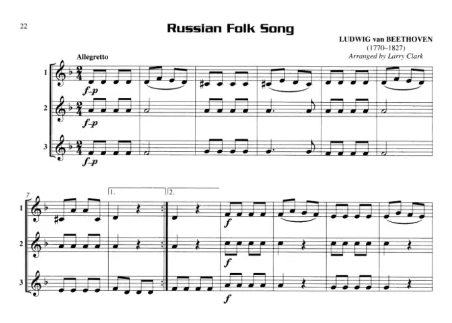 Compatible Trios For Winds - Horn In F Book (32 Trios)