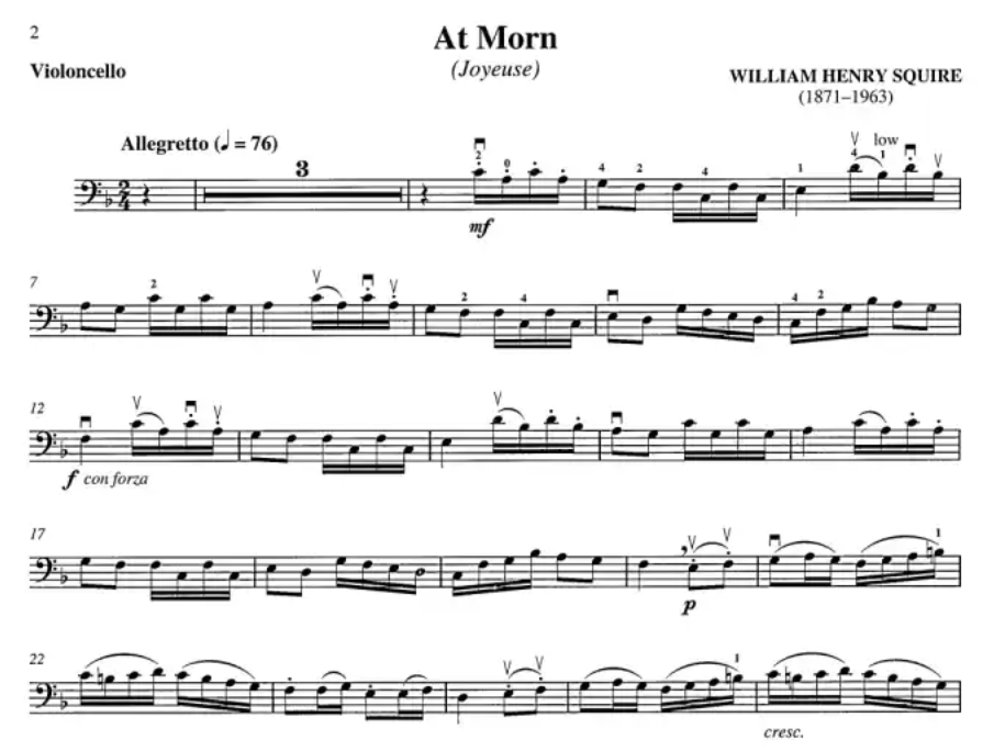 Squire Solo Cello Collection Cello/Piano Book with Audio