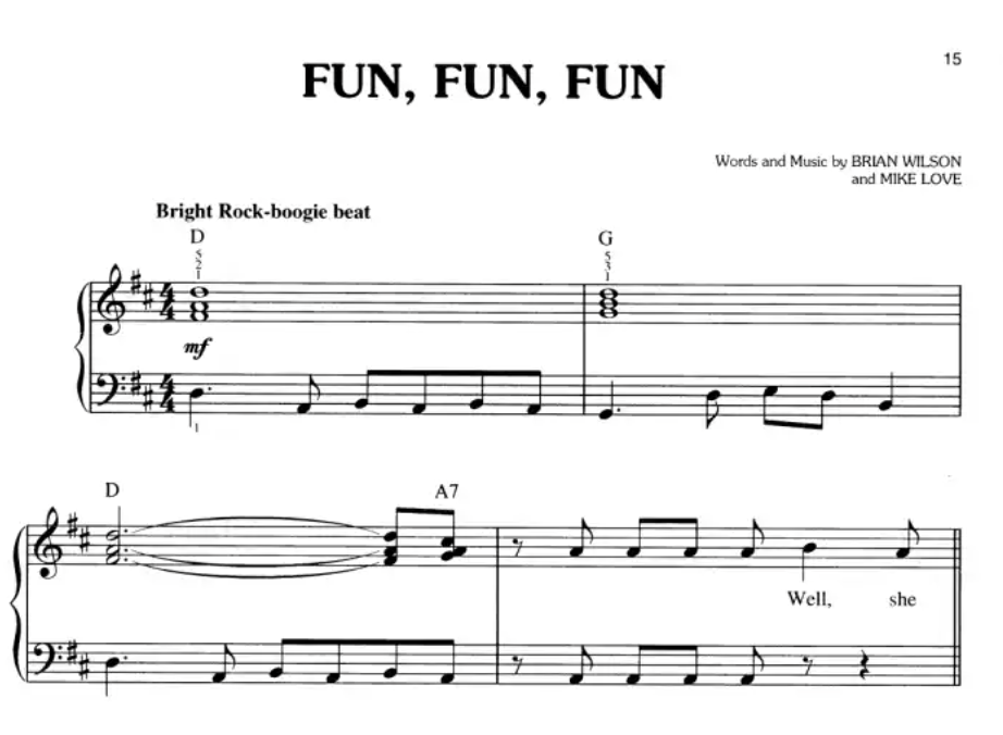 Best Of The Beach Boys - Easy Piano Book