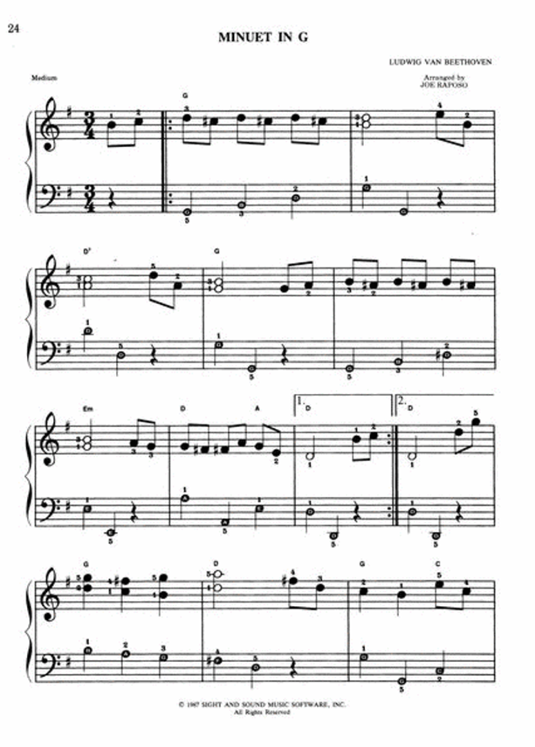 Piano Classics Easy Piano Book (22 Songs)