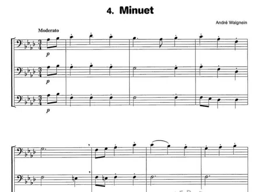 Look Listen & Learn - Trios For Trombone Bass Clef Book