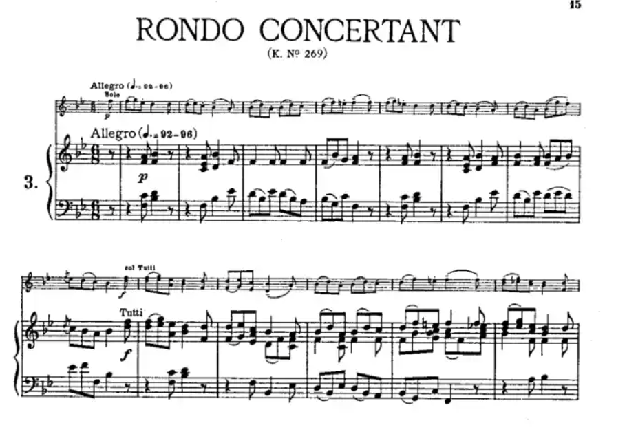 Mozart - Adagio K261 & Rondos K269 K373 Violin with Piano Book