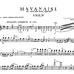 Camille Saint-Saens - Havanaise Op 83 for Violin and Piano Book