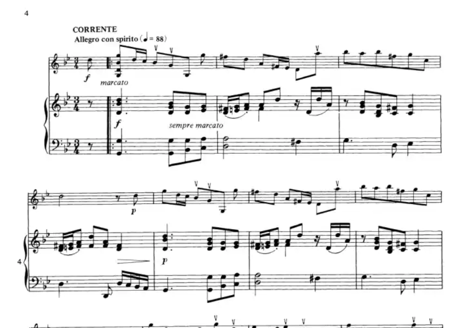Henry Eccles - Sonata in G Minor for Violin and Piano Book