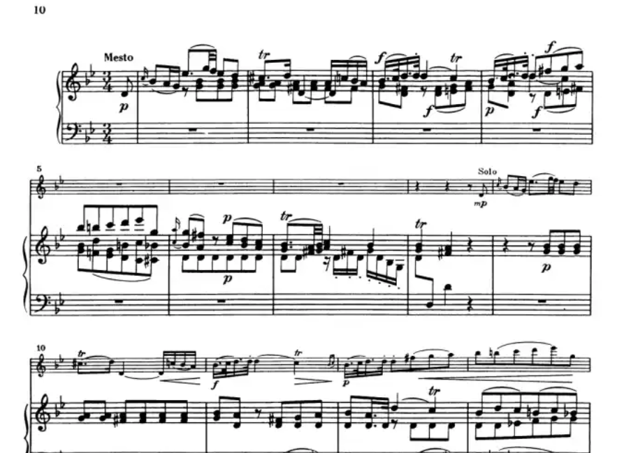 Johann Joachim Quantz - Flute Concerto in G Major with Piano Book