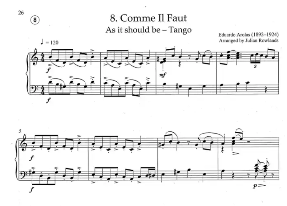 Argentinian Tango And Folk Tunes For Piano Book/Cd