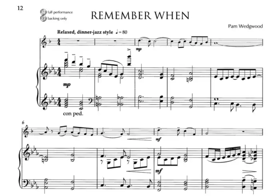 Pam Wedgwood - After Hours for Clarinet with Piano Book/Audio