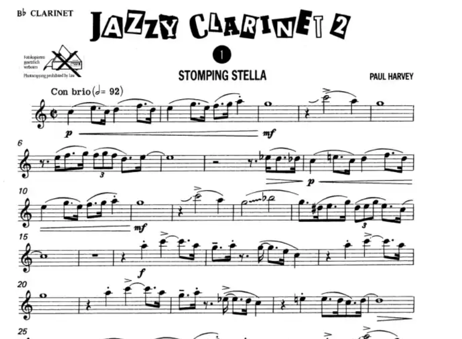Paul Harvey - Jazzy Clarinet Book 2 (James Rae)