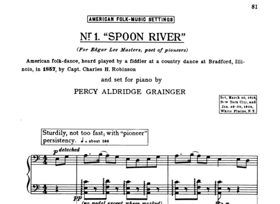 A Percy Grainger Piano Album Book