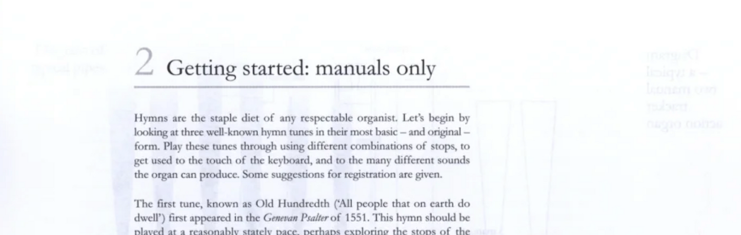 The Church Organist Volume 1 Book - Technique Of Organ Playing