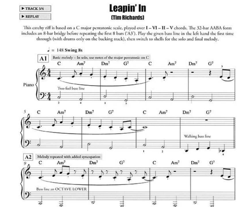 Beginning Jazz Piano - Part 2 Book/Ola