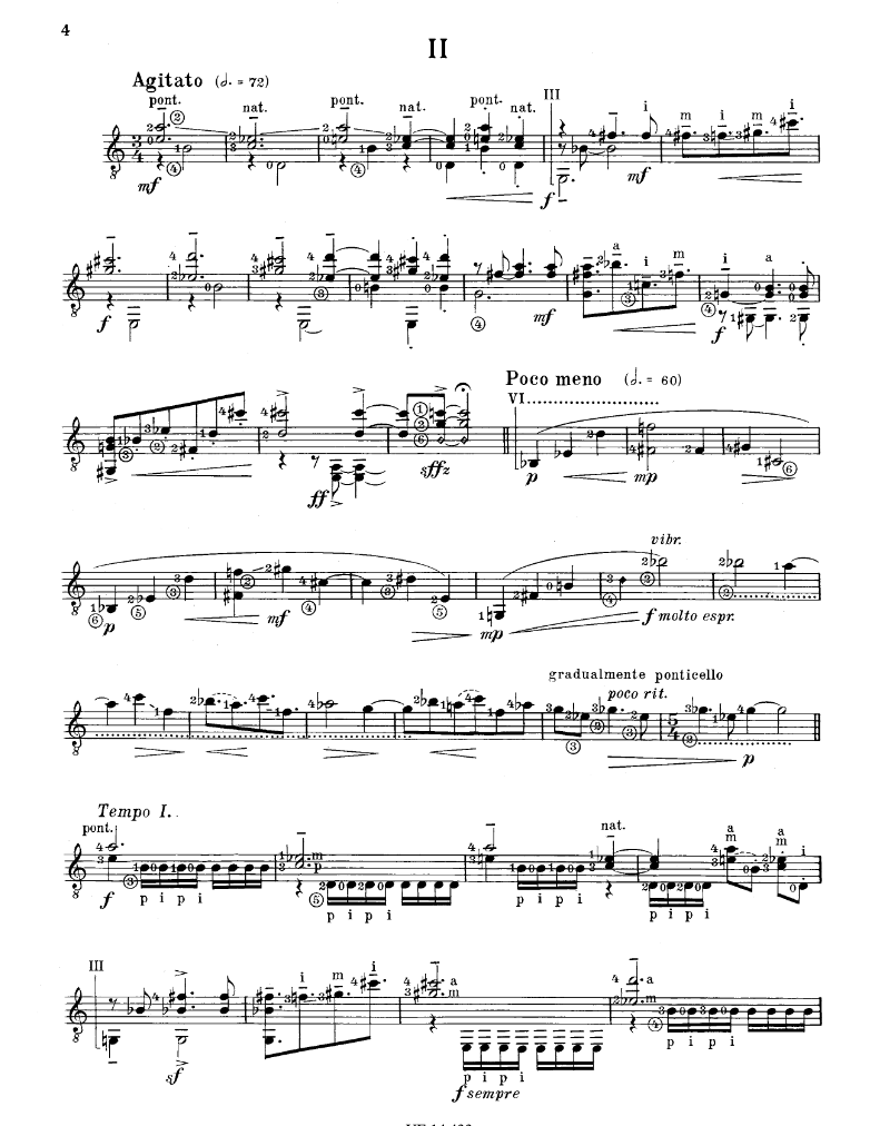 Richard Rodney Bennett - Impromptus For Guitar Book