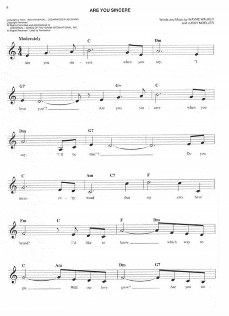 Easy Fifties Fake Book - C Instruments (100 Songs)