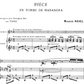 Maurice Ravel - Piece En Forme De Habanera Alto Saxophone with Piano Book