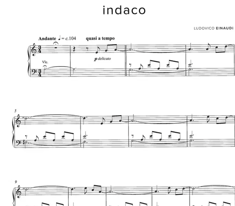 Einaudi The Easiest Original Pieces