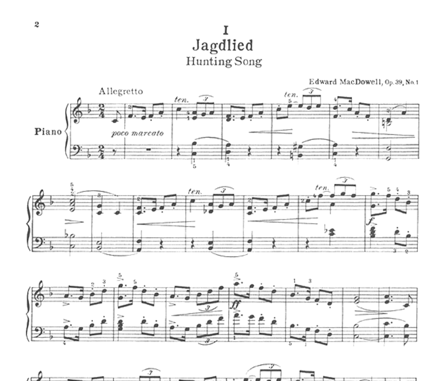Macdowell - 12 Etudes Technique & Style Op 39 Piano Book