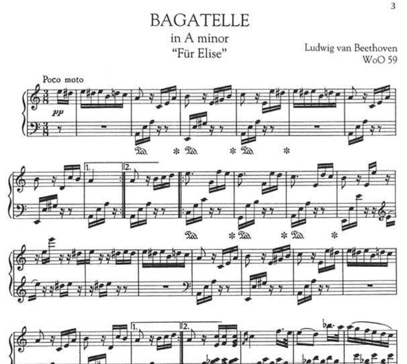 Indispensable Beethoven Collection - 12 Piano Pieces Book