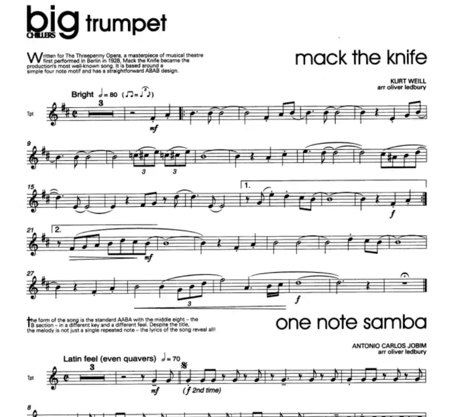 Big Chillers Trumpet Book