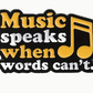 Music Speaks When Words Cant - Enamel Pin
