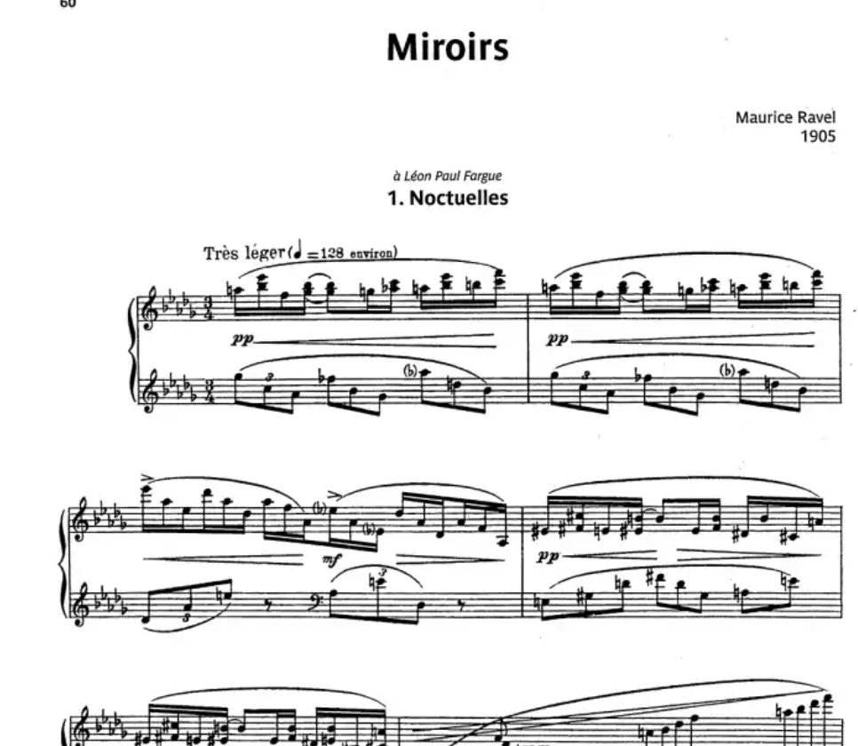 Maurice Ravel Works For Piano Book (24 Pieces)