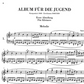 Schumann - Album For The Young Op 68 Piano Book (Urtext Edition)