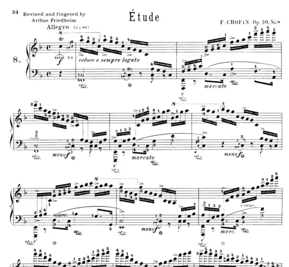 Chopin - Etudes For Piano Book