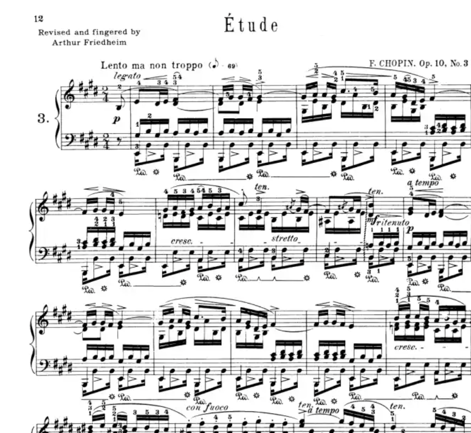 Chopin - Etudes For Piano Book