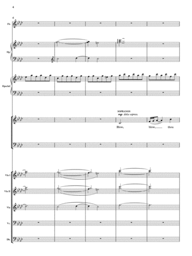 John Rutter - Blow Blow Thou Winter - SATB and Small Orchestra Parts Book
