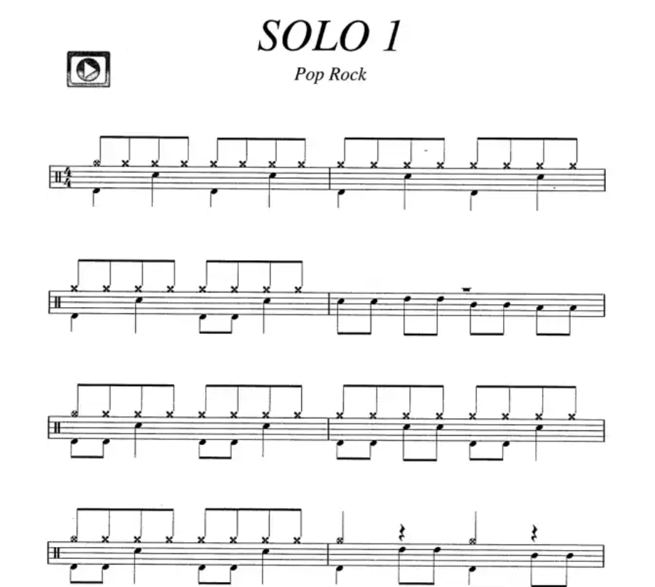 66 Drum Solos For The Modern Drummer Book/Ola