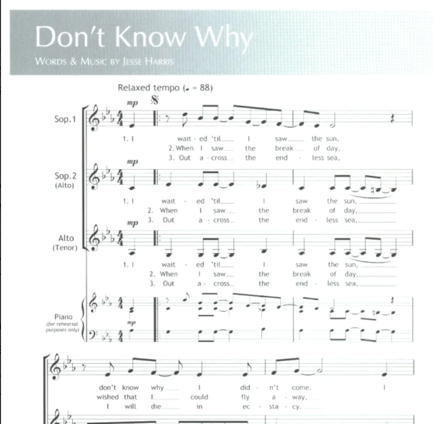 Just Voices Jazz Book - SSA/Sat A Cappella