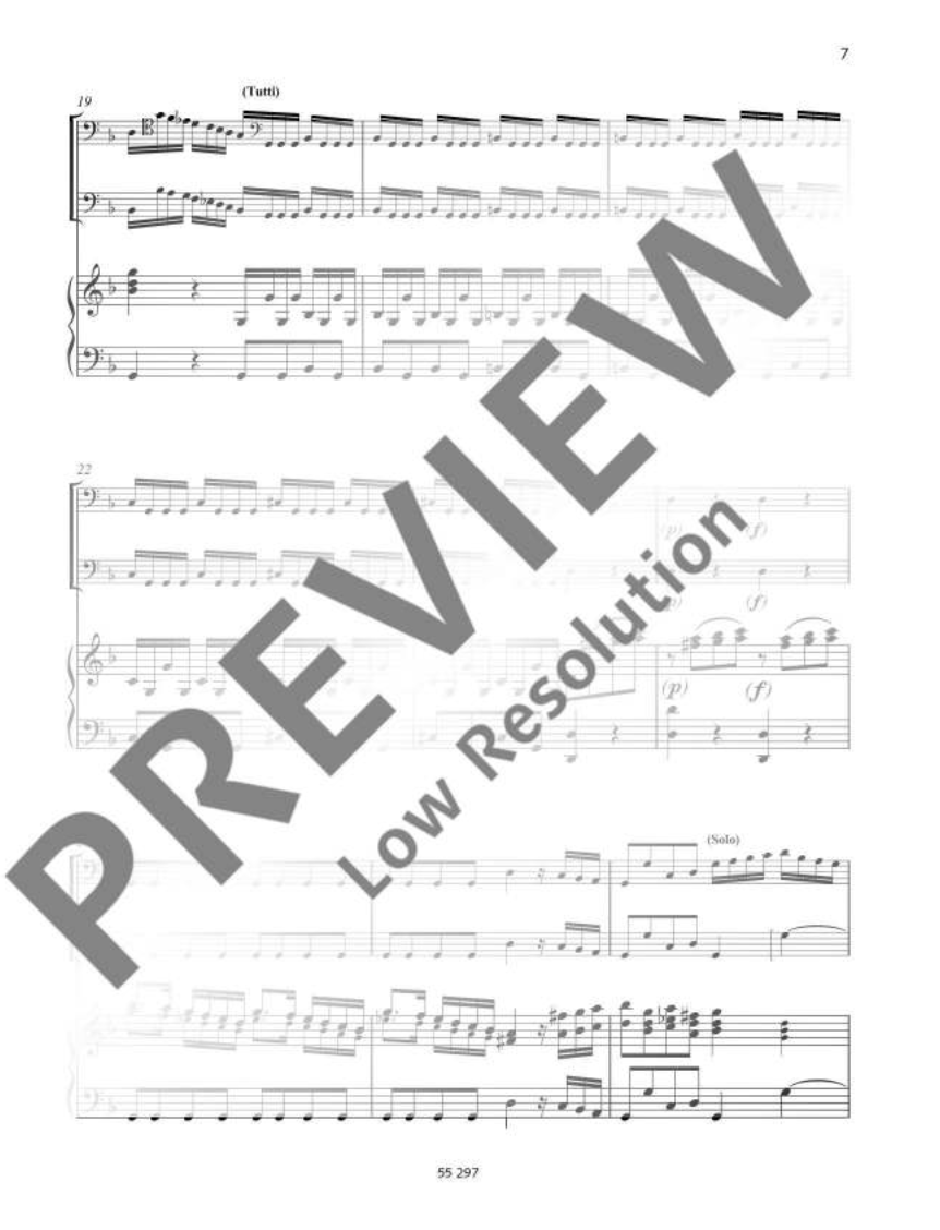Vivaldi Concerto in G Minor RV 531 for 2 Cellos with Piano Accompaniment Book