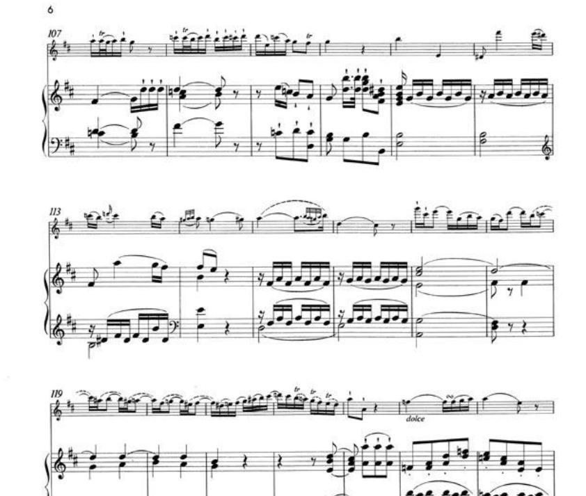 Wolfgang Mozart - Rondo D Major K Anh 184 Flute with Piano Accompaniment Book