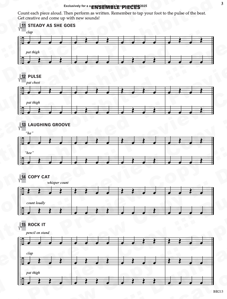 Count Me In A Comprehensive Approach To Rhythm Book