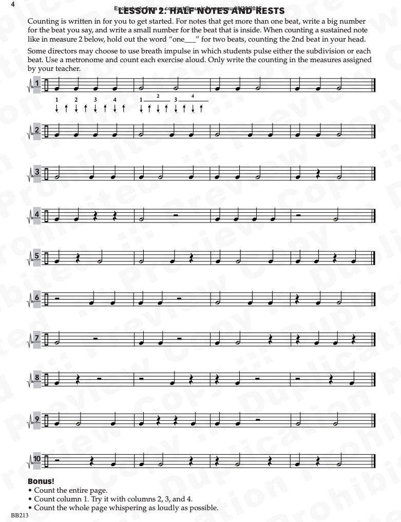 Count Me In A Comprehensive Approach To Rhythm Book