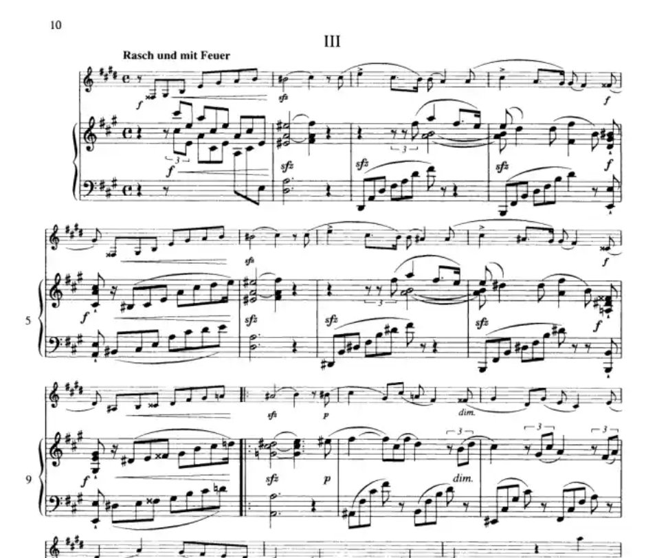 Robert Schumann - Fantasy Pieces Op. 73 for French Horn and Piano Book