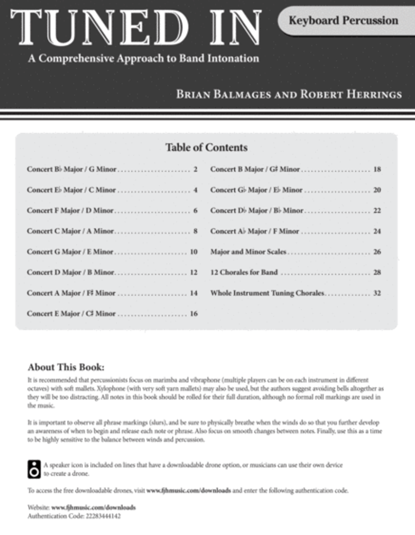 Tuned In - Keyboard Percussion Book