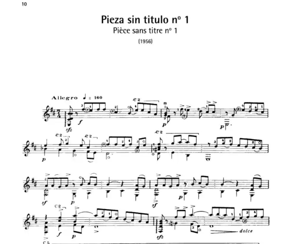 The Best Of Leo Brouwer - 19 Pieces For Guitar Book