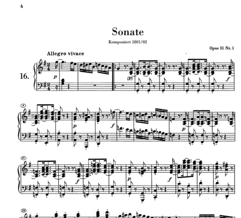 Beethoven - Sonatas Volume 2 Piano Urtext Edition Book (Without Fingering)