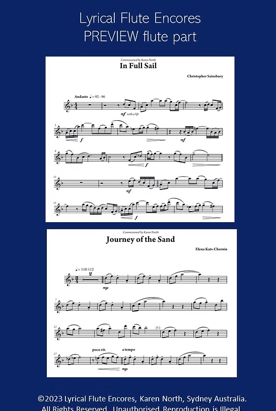 Karen North - Lyrical Flute Encores Book