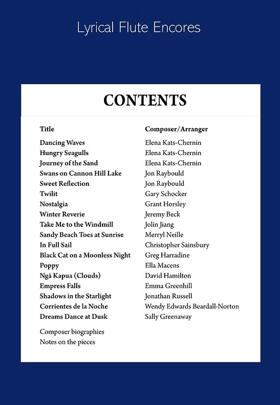 Karen North - Lyrical Flute Encores Book