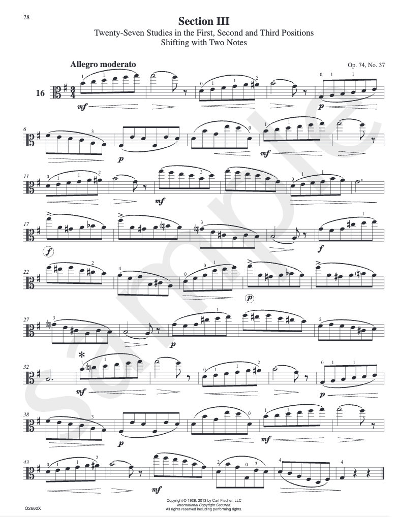 Franz Wohlfahrt - Foundation Studies for the Viola Book 2 (Book/DVD)