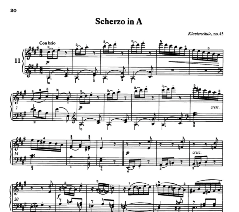 Johann Nepomuk Hummel - Sixteen Short Pieces Piano Book