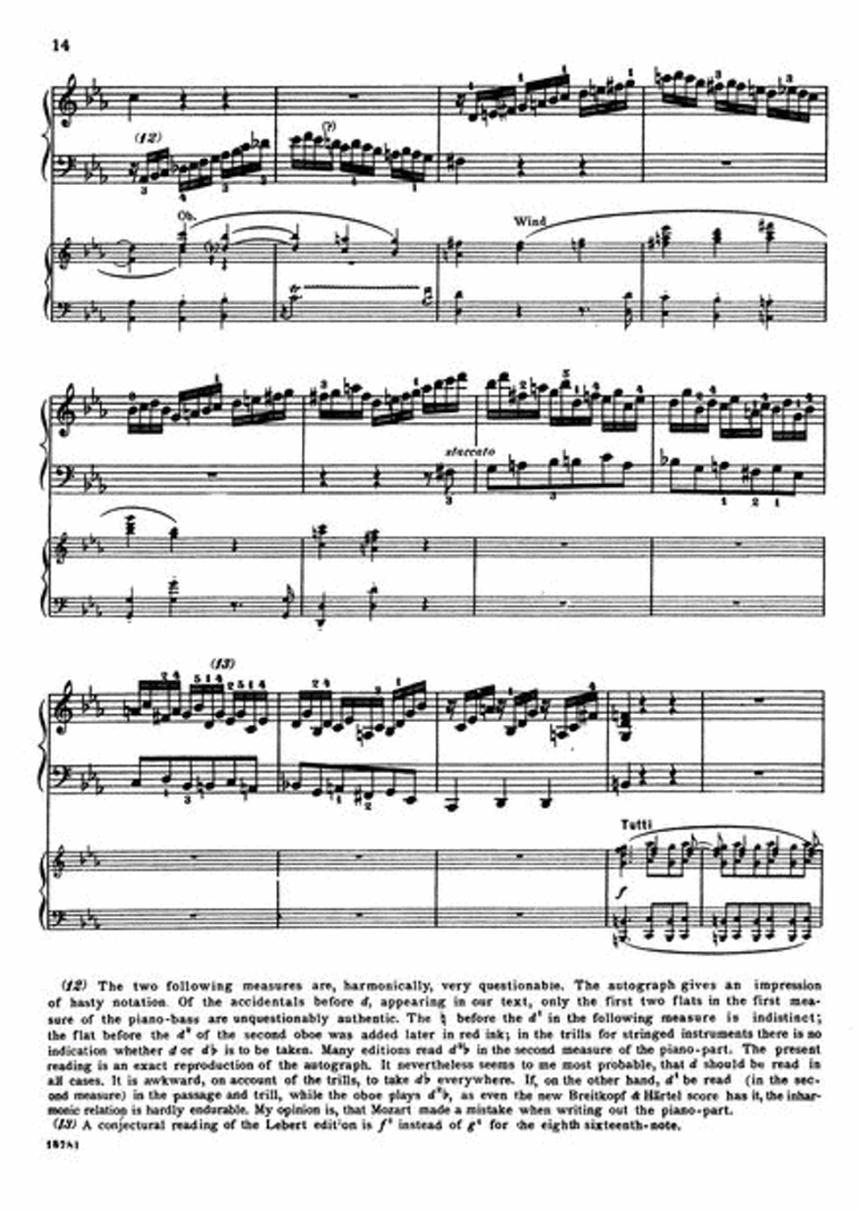 Mozart Piano Concerto No. 24 in C Minor, K. 491 Book (2 Piano, 4 Hands)
